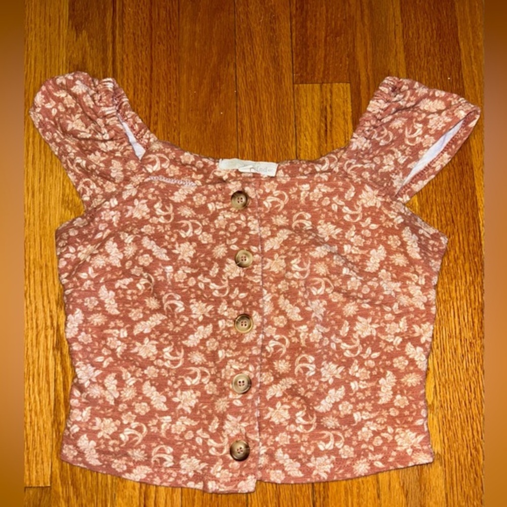 Cottagecore Floral Crop Top